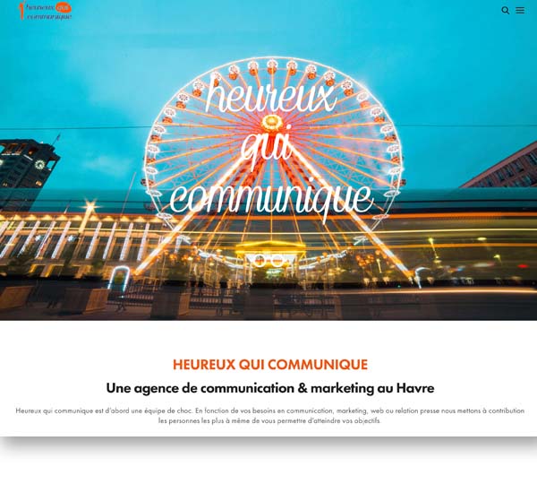Site Internet Heureux Qui Communique par Stéphane LEGRAND